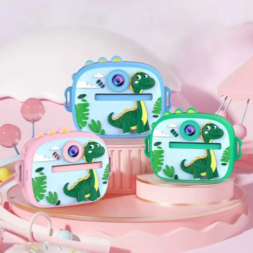 Kids Instant Camera with Printer - Dinosaur Toy for Creative Photo Fun